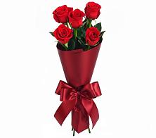 Букет 5 Красных роз Эдлесс Лав в Каменнобродской