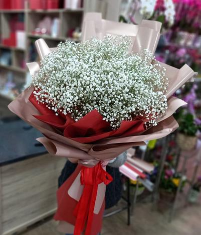 Букет цветов из: Гипсофила в Каменнобродской