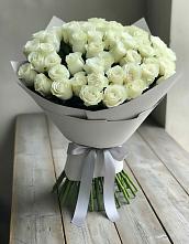 Букет 35 Белых роз в Каменнобродской