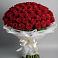 Букет 101 Красная роза Блэк Мэджик в Каменнобродской
