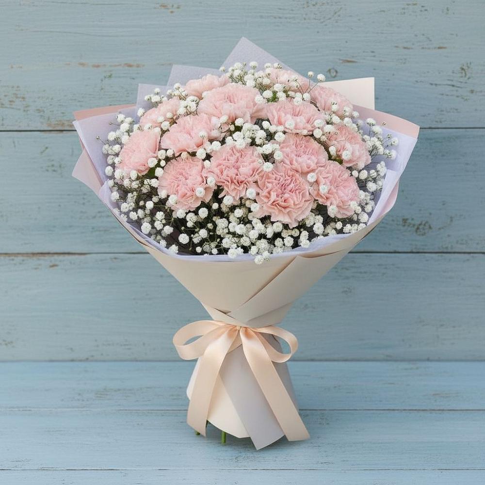 Букет цветов из: Гвоздики в Каменнобродской