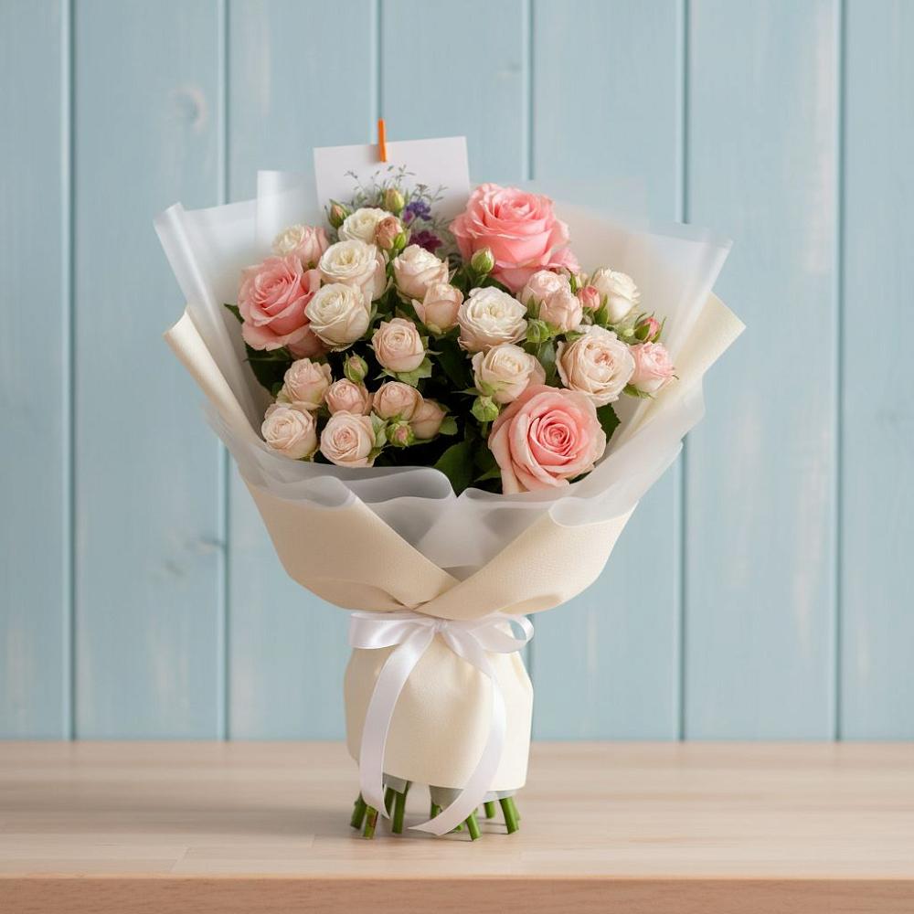 Букет цветов из: Розы в Каменнобродской