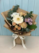 Букет цветов из:  Герберы и Хризантемы в Каменнобродской