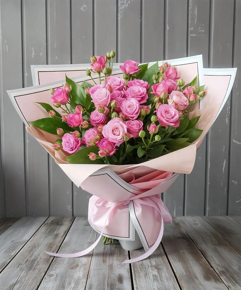 Букет Розовый кустик в Каменнобродской
