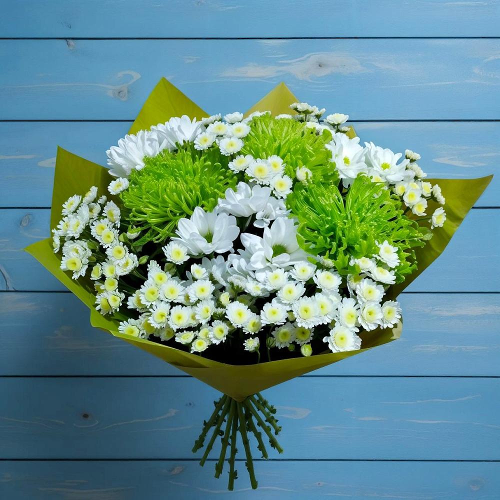 Букет цветов из: Хризантемы в Каменнобродской