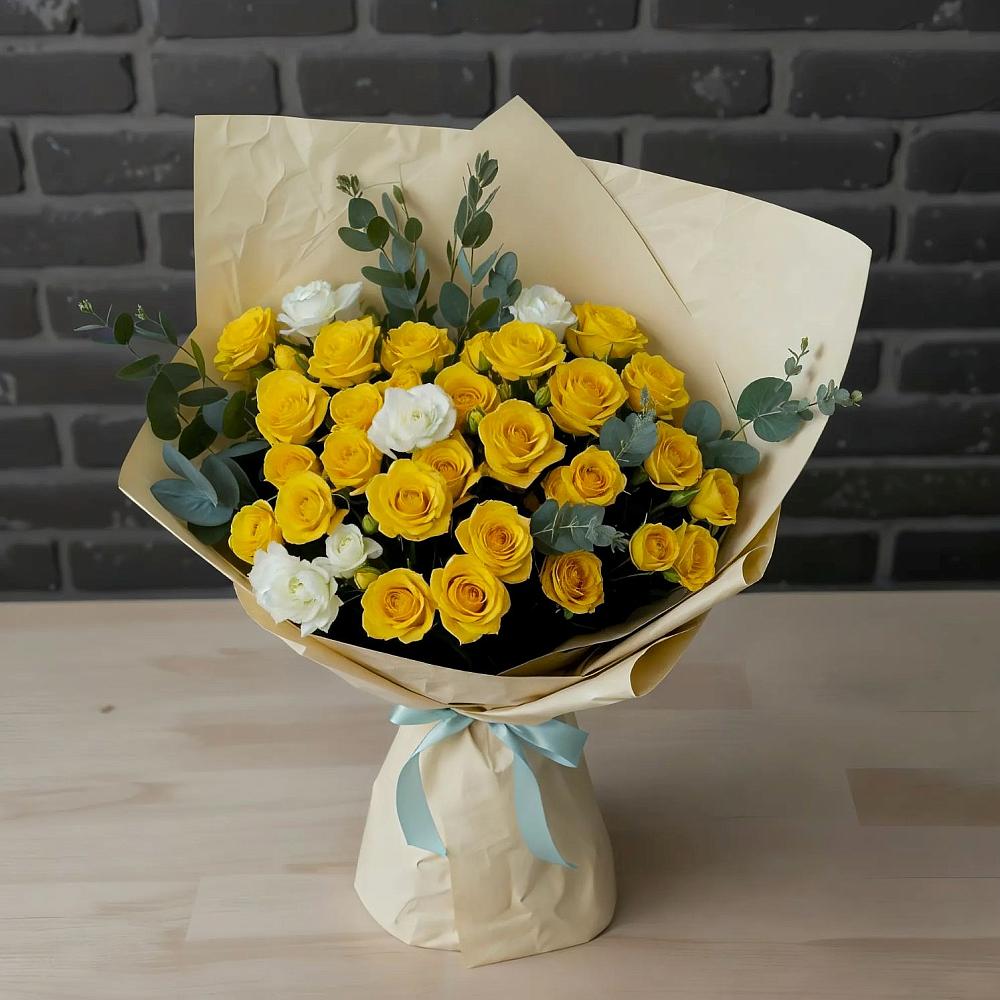 Букет цветов из: Розы в Каменнобродской