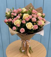 Букет цветов из:  Розы в Каменнобродской