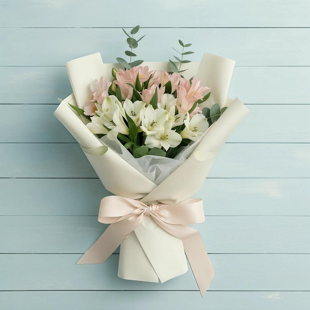 Букет цветов из: Альстромерии в Каменнобродской