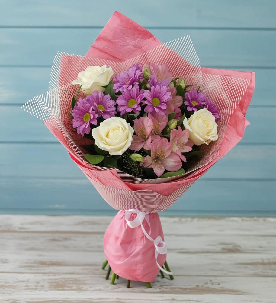 Букет цветов из: Герберы в Каменнобродской