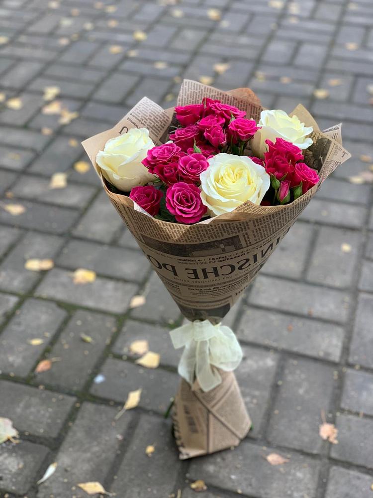 Букет цветов из: Розы в Каменнобродской