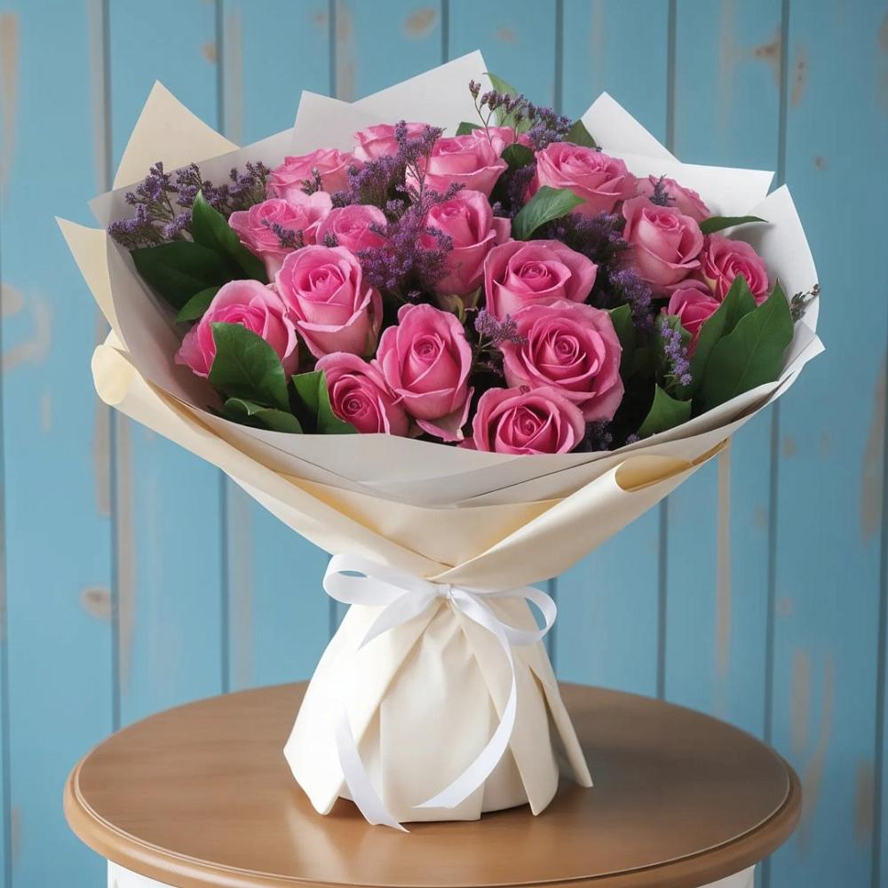 Букет цветов из: Розы в Каменнобродской