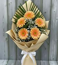 Букет цветов из:  Герберы в Каменнобродской