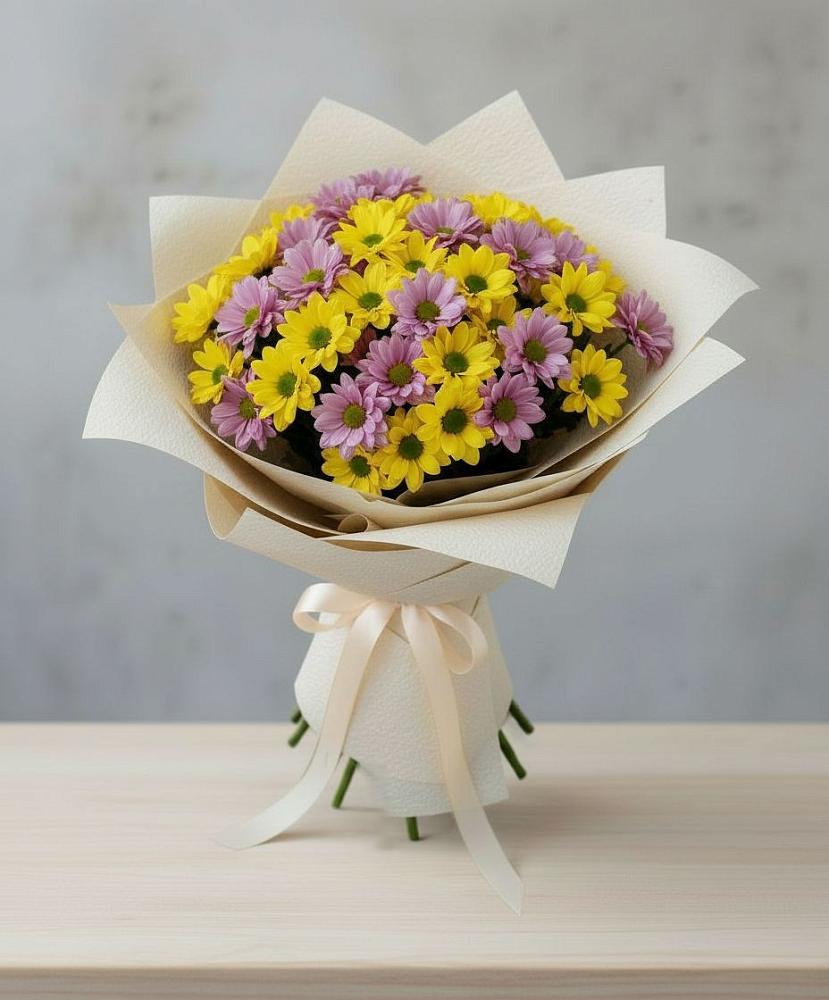 Букет цветов из: Хризантемы в Каменнобродской